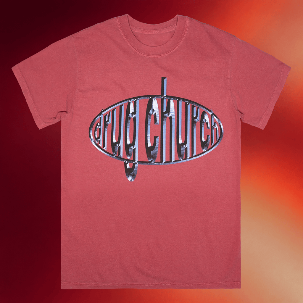 Drug Church Merch 2026 Chrome Logo T-Shirt Drug Church Shirts Gifts Ideas For Music Fans - Merchluma