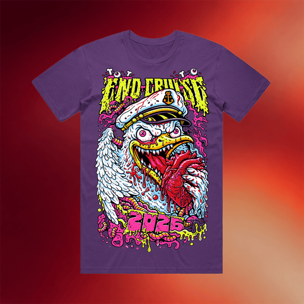 Emo's Not Dead Merch Psychotic Seagull T-Shirt End Cruise 2026 Shirt Birthday Gift For Him - Merchluma