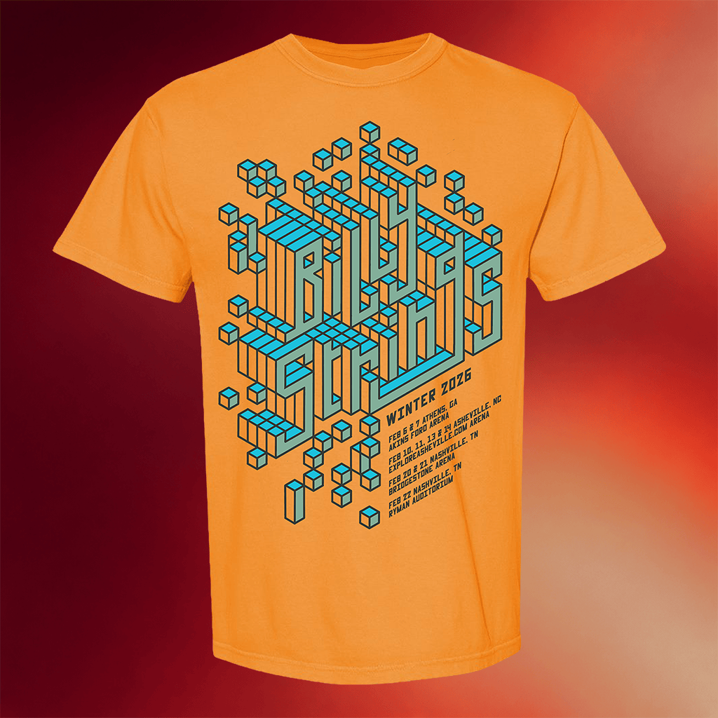 Billy Strings Merch 2026 Cube T-Shirt With Dates SquishyEyes Shirt Gifts For Music Fans - Merchluma