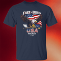 Eagle Free Bird USA Hockey Shirt Milano Cortina 2026 Winter Olympic Games T-Shirt Dad Gifts - Merchluma