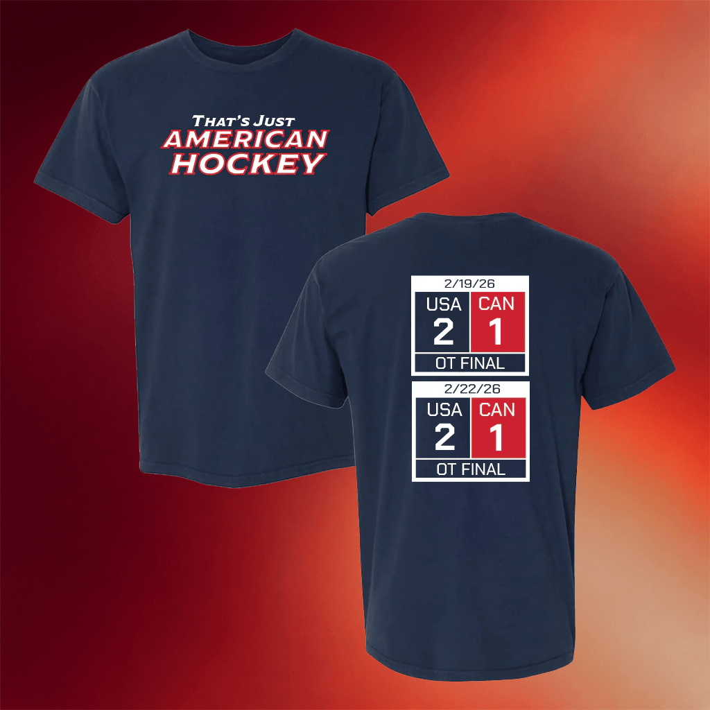 Barstool Sports Merch America Scoreboard Shirt That's Just American Hockey T-Shirt Fan Gifts - Merchluma