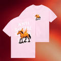 Anti Social Social Club Merch ASSC 2026 CNY Flames Horse T-Shirt Gifts For Sister - Merchluma