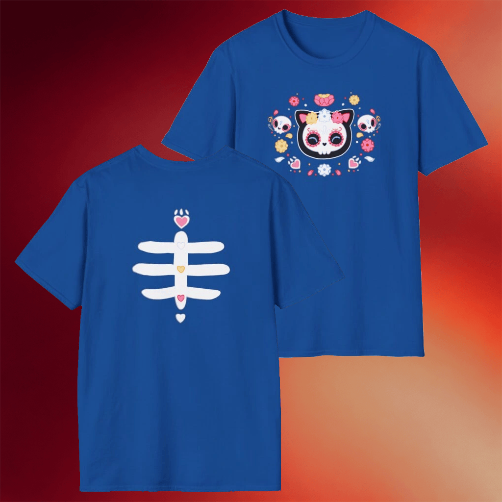 Aphmau Merch Aphmau Sugar Skull Cat T-Shirt Gift Ideas For Sister - Merchluma