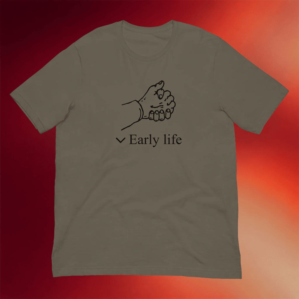 Forbidden Clothes Merch 2026 Early Life T-Shirt Clasping Hands Shirt Gifts For Besties - Merchluma