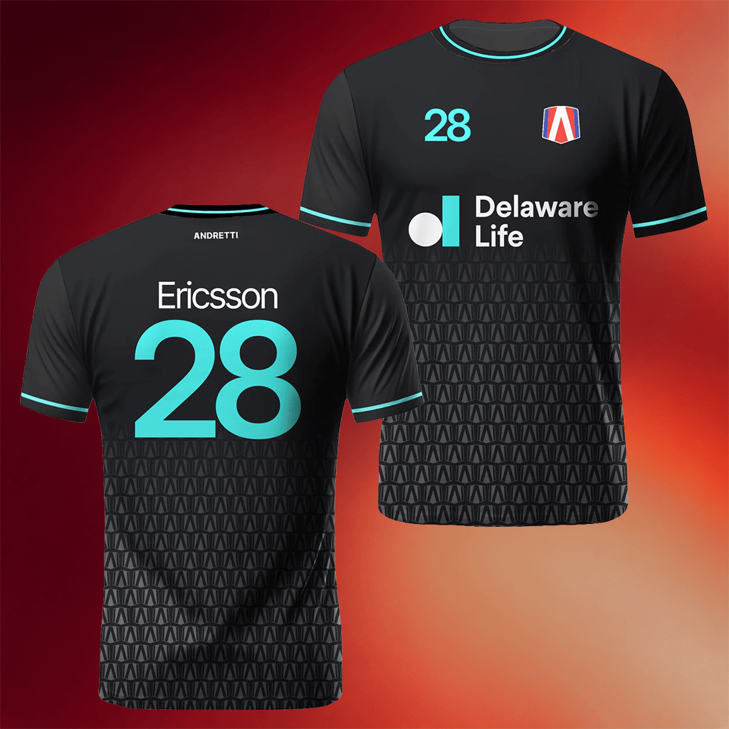 Andretti Merch 2026 Marcus Ericsson Andretti #28 T-Shirt Cool Gifts For Racing Lovers - Merchluma