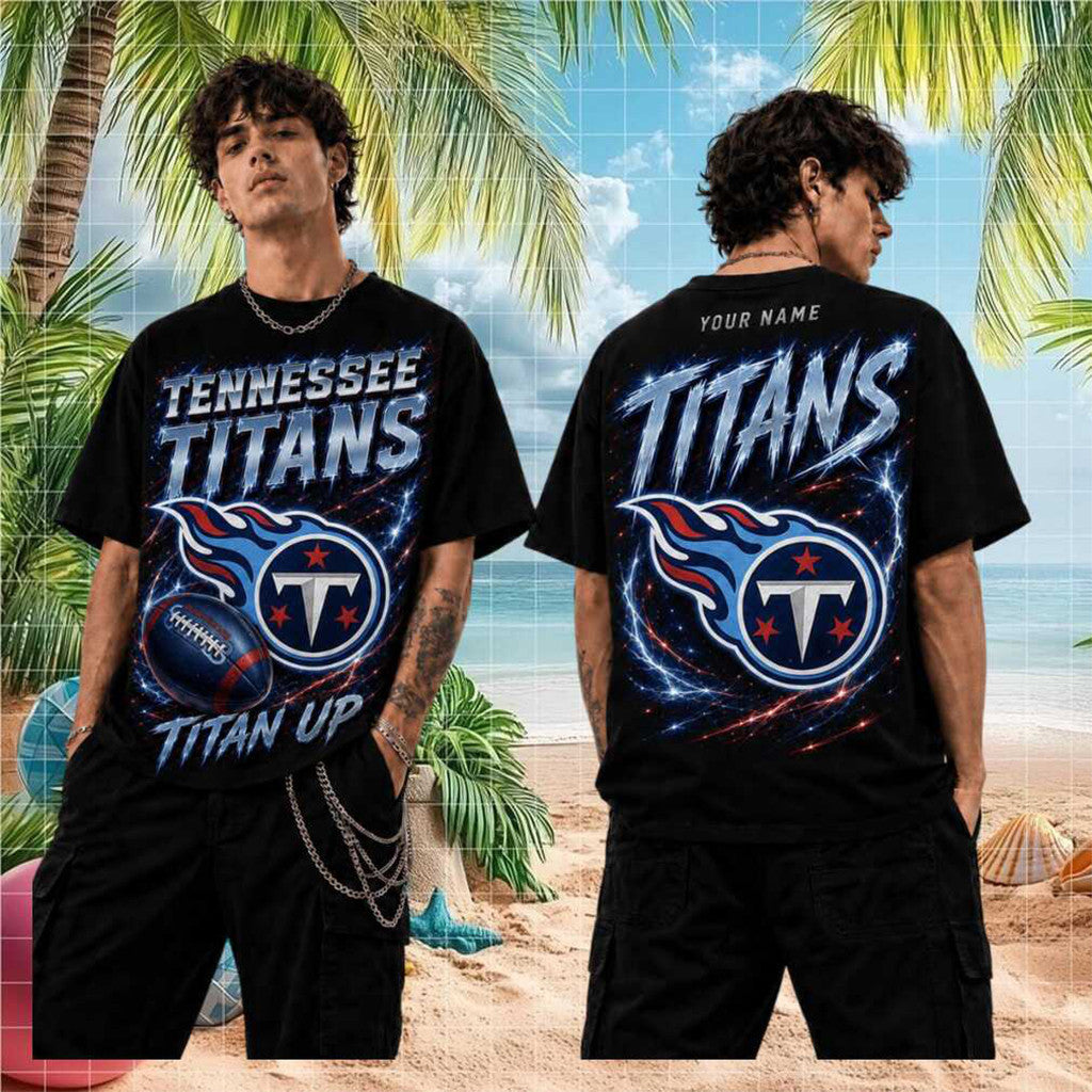 Custom Tennessee Titans 2026 Titan Up 2026 Retro T-Shirt Titans Merch Football Game Day Gifts - Merchluma
