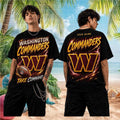 Custom Washington Commanders Take Command 2026 T-Shirt Commanders Merch Football Lover Gifts - Merchluma
