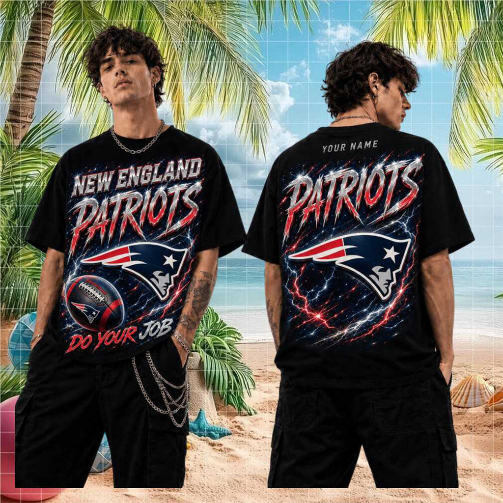 Personalized New England Patriots Do Your Job T-Shirt NE Patriots Merch Football Themed Gifts - Merchluma