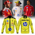 Hamilton Scuderia Ferrari 2026 Jacket Yellow Hamilton Scuderia Merch Gifts For Racing Fans - Merchluma