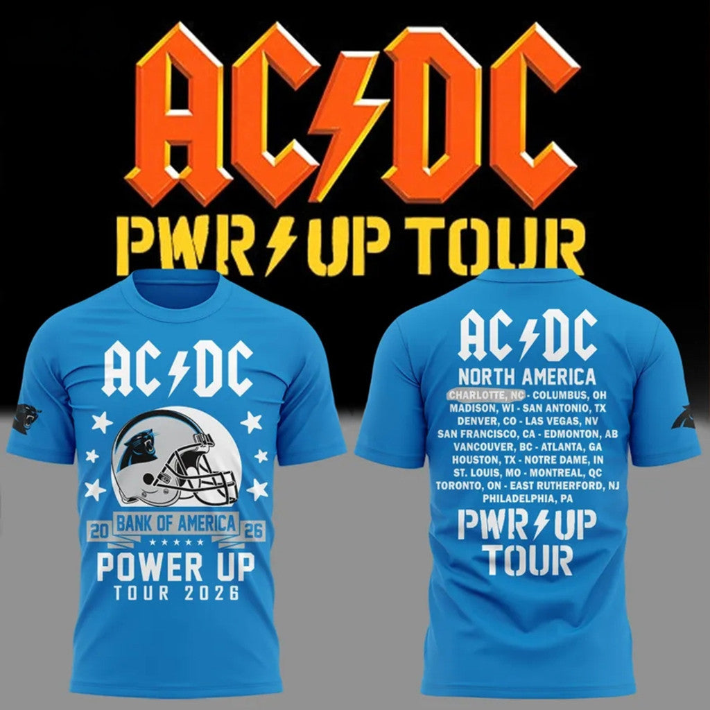 Florida Panthers X AC DC Power Up Tour 2026 T-Shirt AC DC Merch Best Gift For Rock Band Fans - Merchluma
