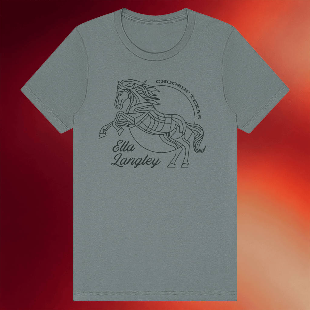 Ella Langley Merch 2026 Choosin' Texas T-Shirt Ella Langley Shirt Country Music Lover Gifts - Merchluma