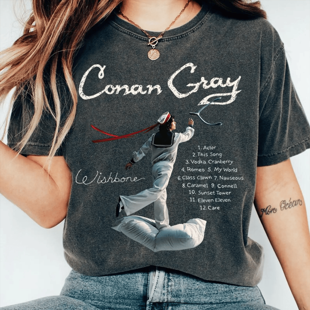 Conan Gray Merch 2026 Conan Gray Wishbone Setlist T-Shirt Conan Gray Shirt Gifts For Fans - Merchluma