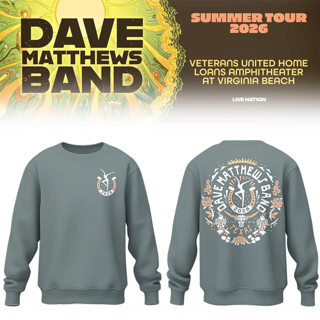 Dave Matthews Band Summer Tour 2026 At Texas Sweatshirt DMB Tour Merch Gift For Rock Lover - Merchluma