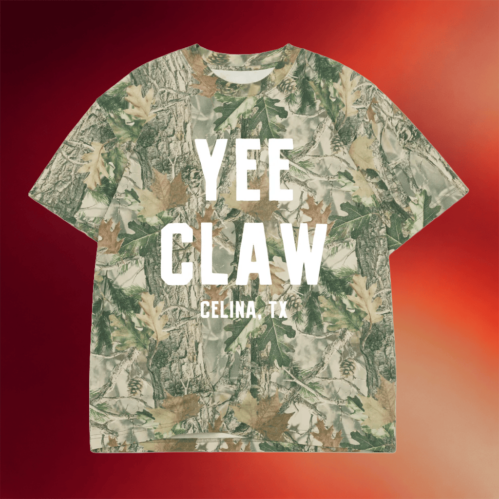 Celina Texas Merch 2026 Yee Claw Camo T-Shirt Celina Cajun Fest Clothing Gifts For Friends - Merchluma