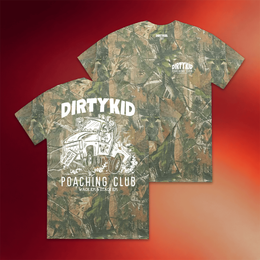 Dirty Kid Merch Poaching Club Camo T-Shirt Unique Birthday Gift For Husband - Merchluma