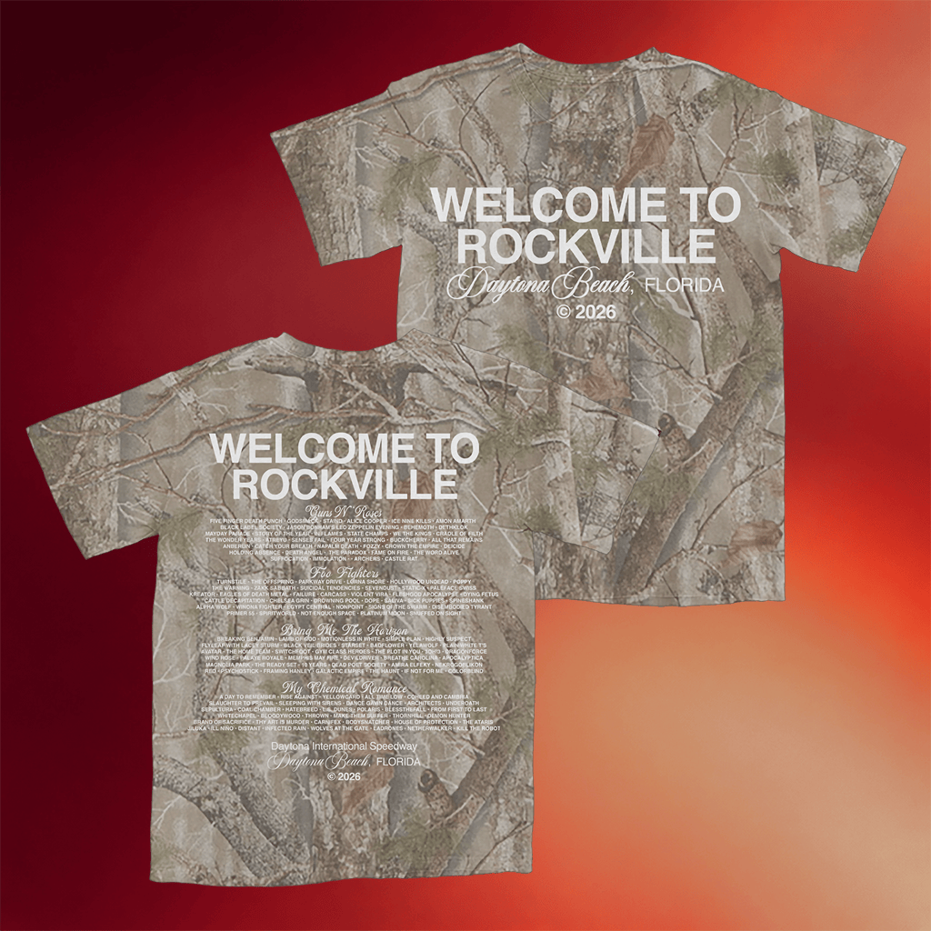 DWP Merch 2026 Clean Script Camo T-Shirt Welcome To Rockville Shirt Father's Day Gifts - Merchluma