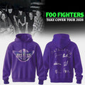 Foo Fighters Take Cover Tour 2026 Hoodie Hail Satin Hoodie Signed Foo Fighters Merch Fan Gifts - Merchluma