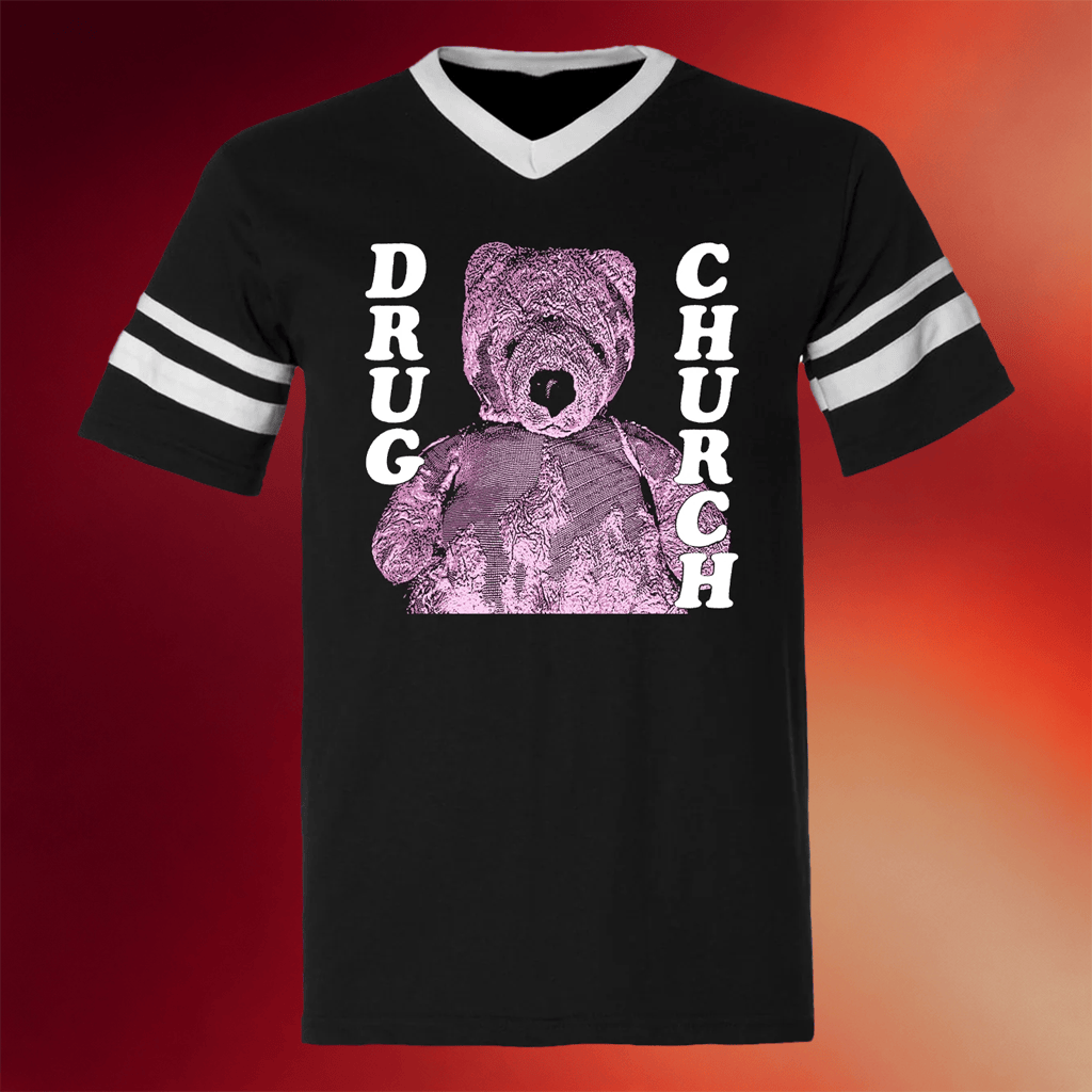 Drug Church Merch 2026 Teddy V-Neck Shirt Music Lover Gift Ideas For Her - Merchluma