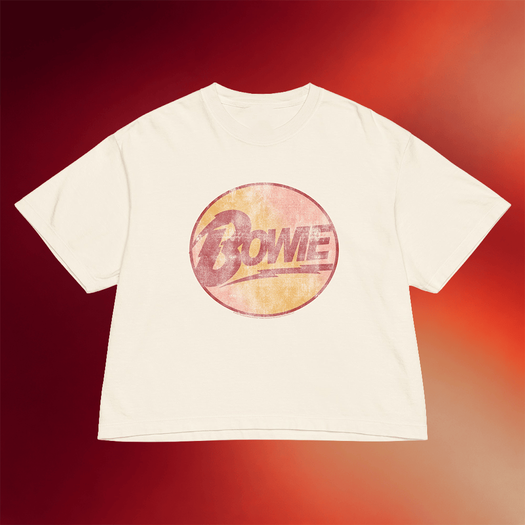 David Bowie Merch 2026 Diamond Dogs Logo Cropped T-Shirt Gifts Ideas For Sisters - Merchluma