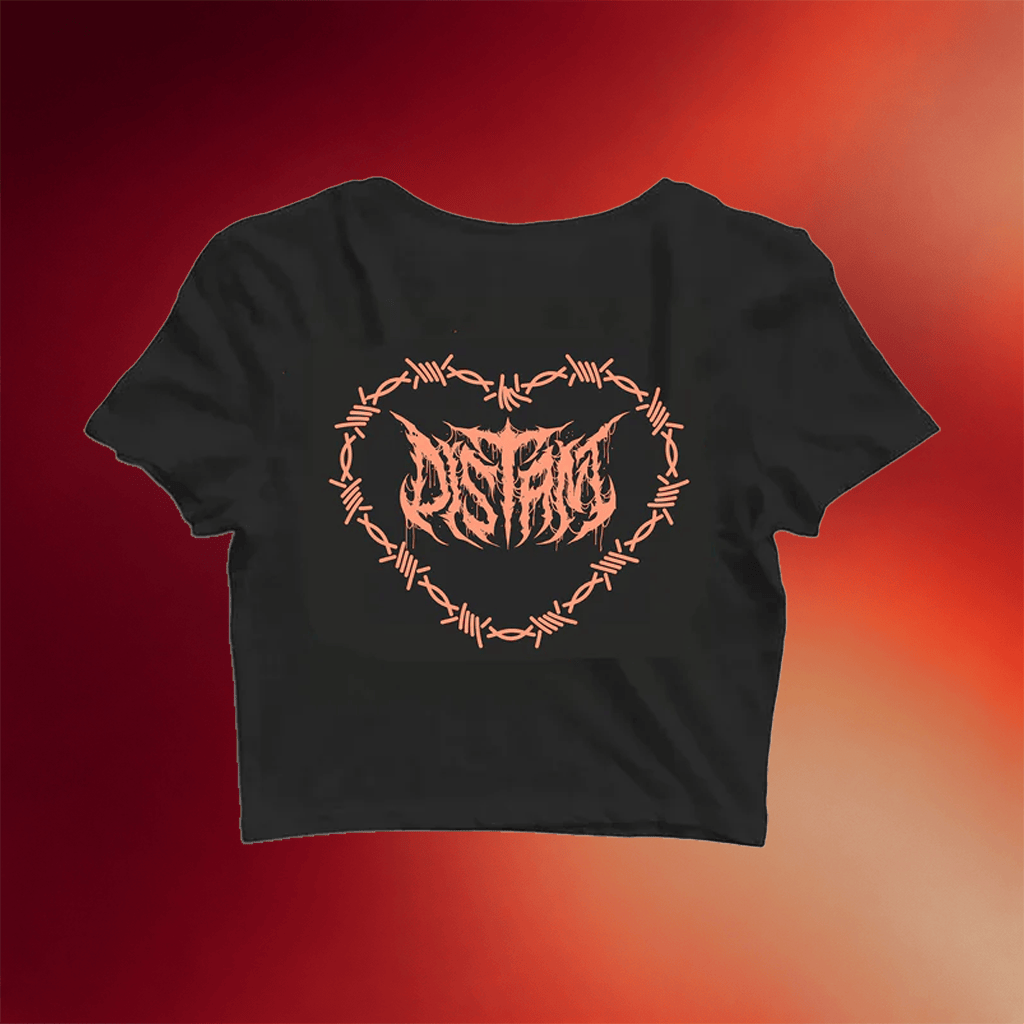 Distant Merch 2026 Barbed Crop Top Distant Shirts Music Lover Gifts For Her - Merchluma