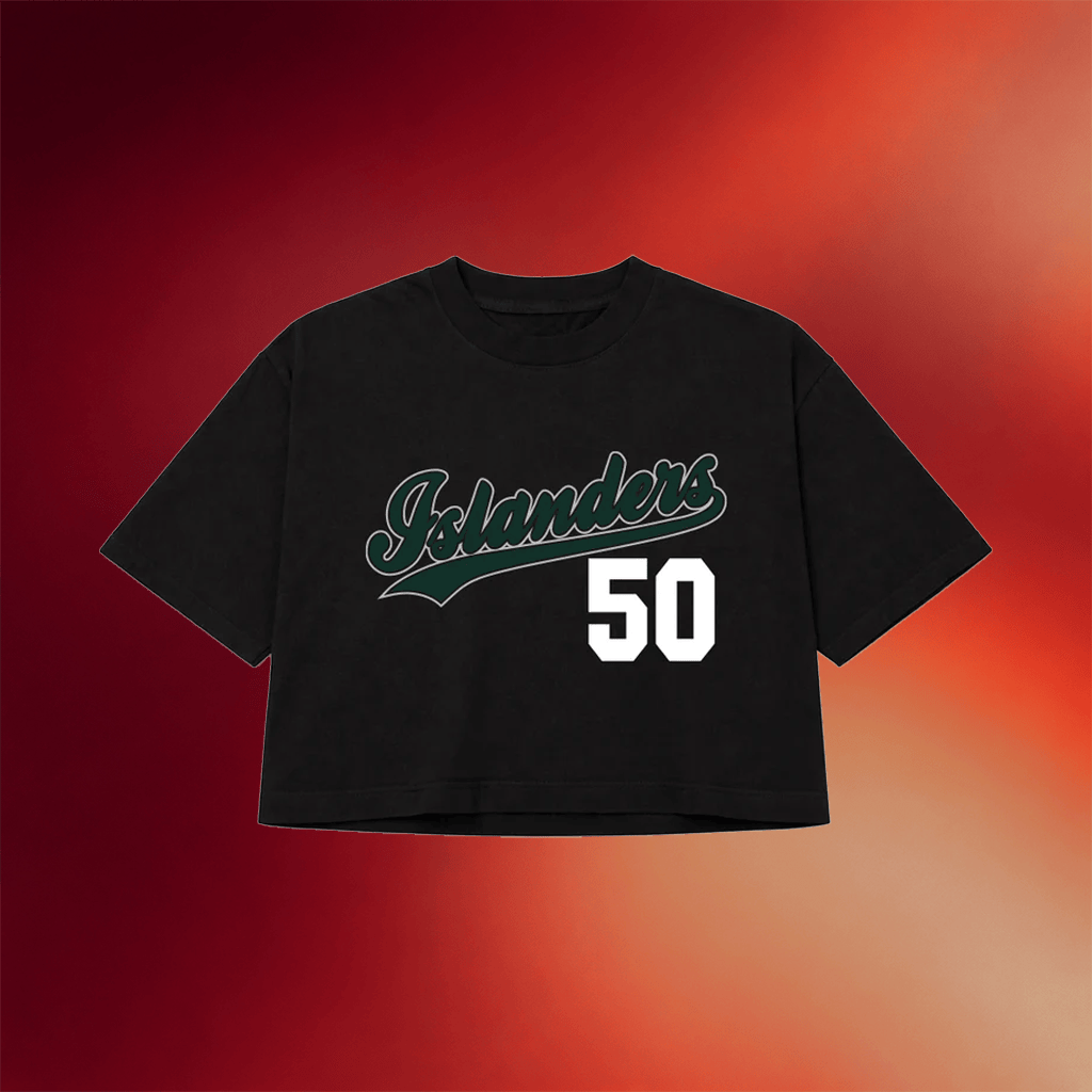 Fitted Hawaii Merch 2026 Islanders Crop Top Fitted Cropped T-Shirt Great Gifts For Her - Merchluma