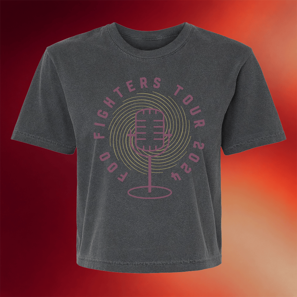 Foo Fighters Merch 2026 Microphone Baby Tee Foo Fighters Tour 2024 Shirt Gift For Fan - Merchluma