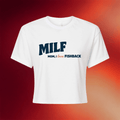 Fishback Merch 2026 MILF Crop Top Mom I Love Fishback T-Shirt Political Gifts For Her - Merchluma