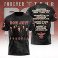 Bon Jovi Forever Tour T-Shirt Bon Jovi Merch Gift For Rockers Fans - Merchluma