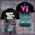 Grand Theft Auto VI Merch Games Lover T-Shirt Best Birthday Gift For Men - Merchluma