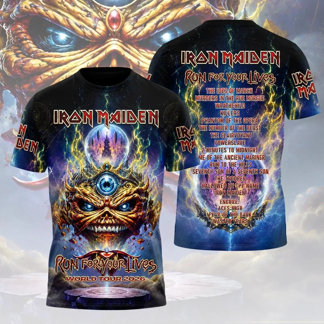 Iron Maiden 2026 World Tour T-Shirt Iron Maiden Merch Best Gifts For Brother - Merchluma