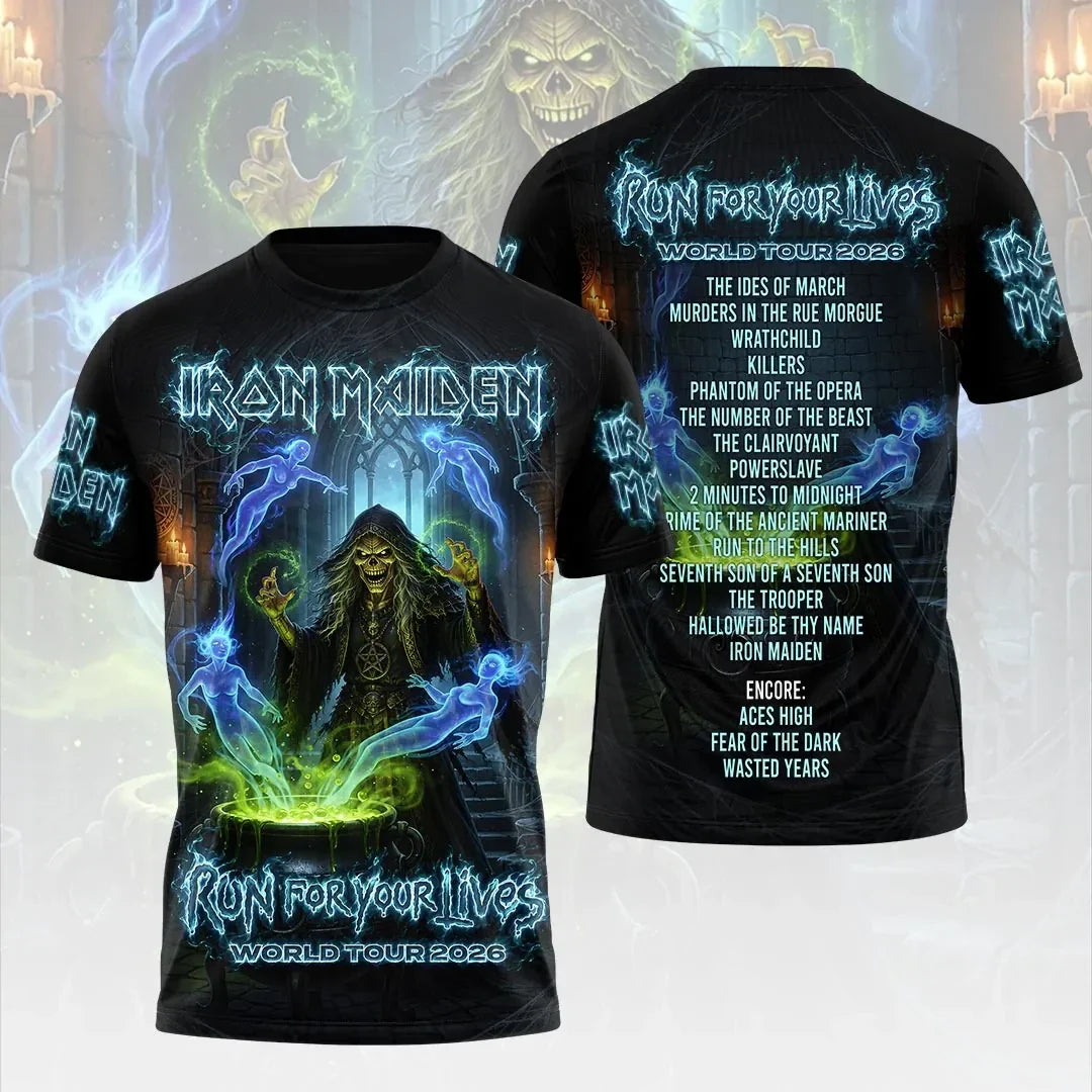 Iron Maiden 2026 World Tour T-Shirt Iron Maiden Merch Best Gifts For Husband - Merchluma