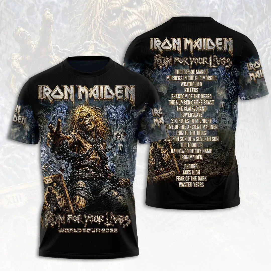 Iron Maiden 2026 World Tour T-Shirt Iron Maiden Merch Gifts For Brother - Merchluma