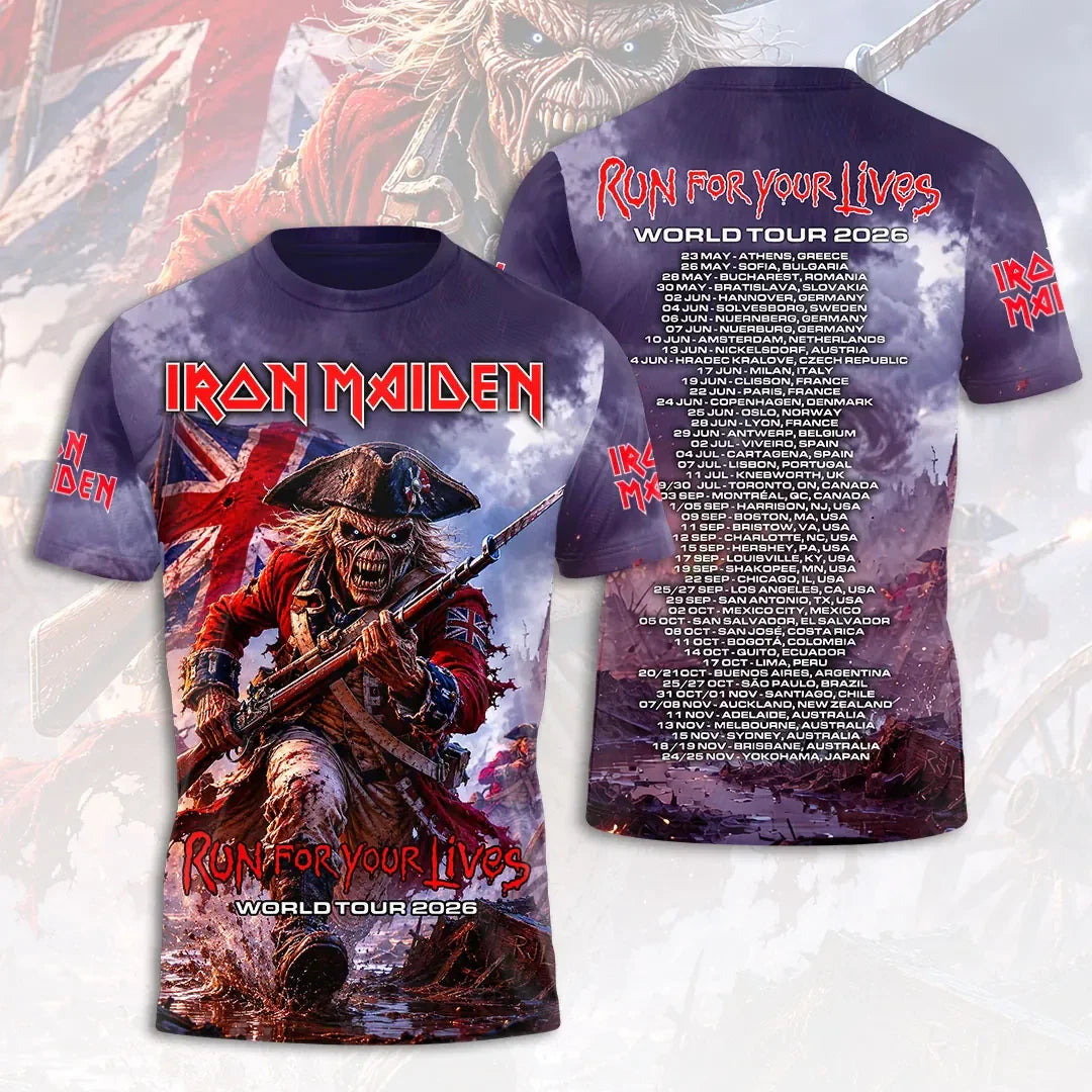 Iron Maiden 2026 World Tour T-Shirt Iron Maiden Merch Gifts For My Brother - Merchluma