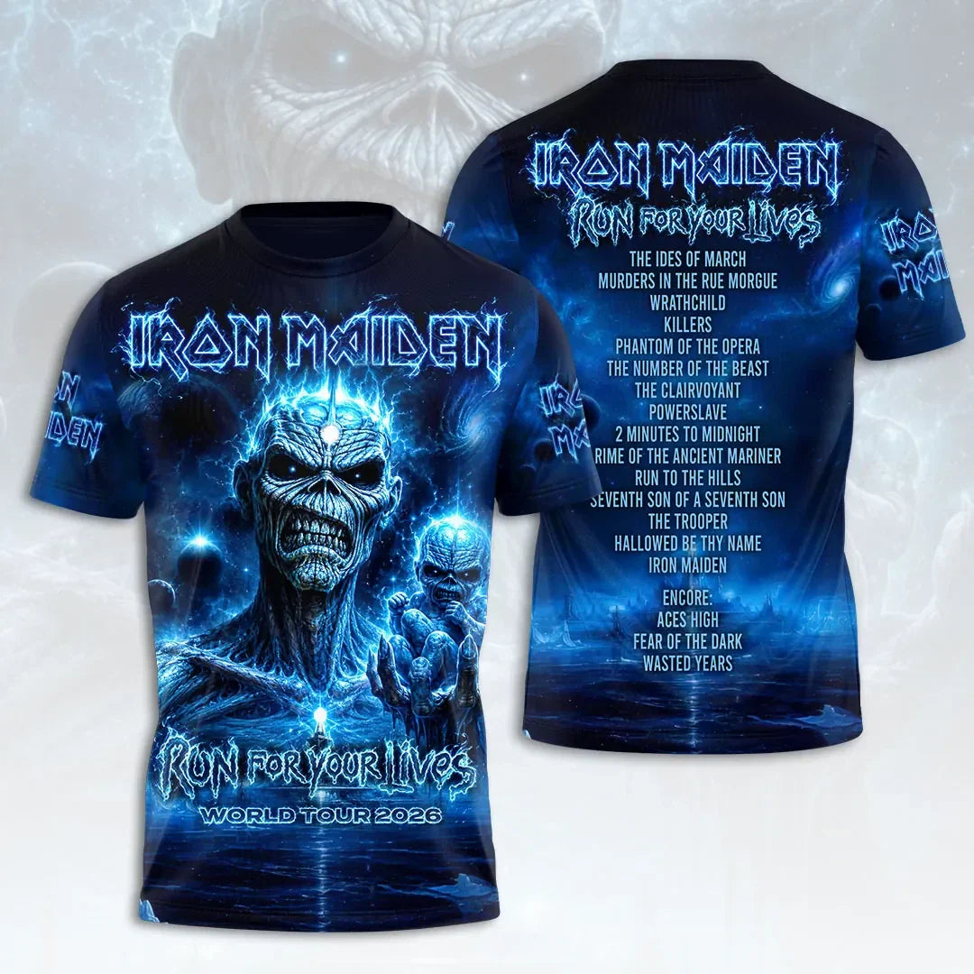 Iron Maiden 2026 World Tour T-Shirt Iron Maiden Merch Gifts For Superfans - Merchluma