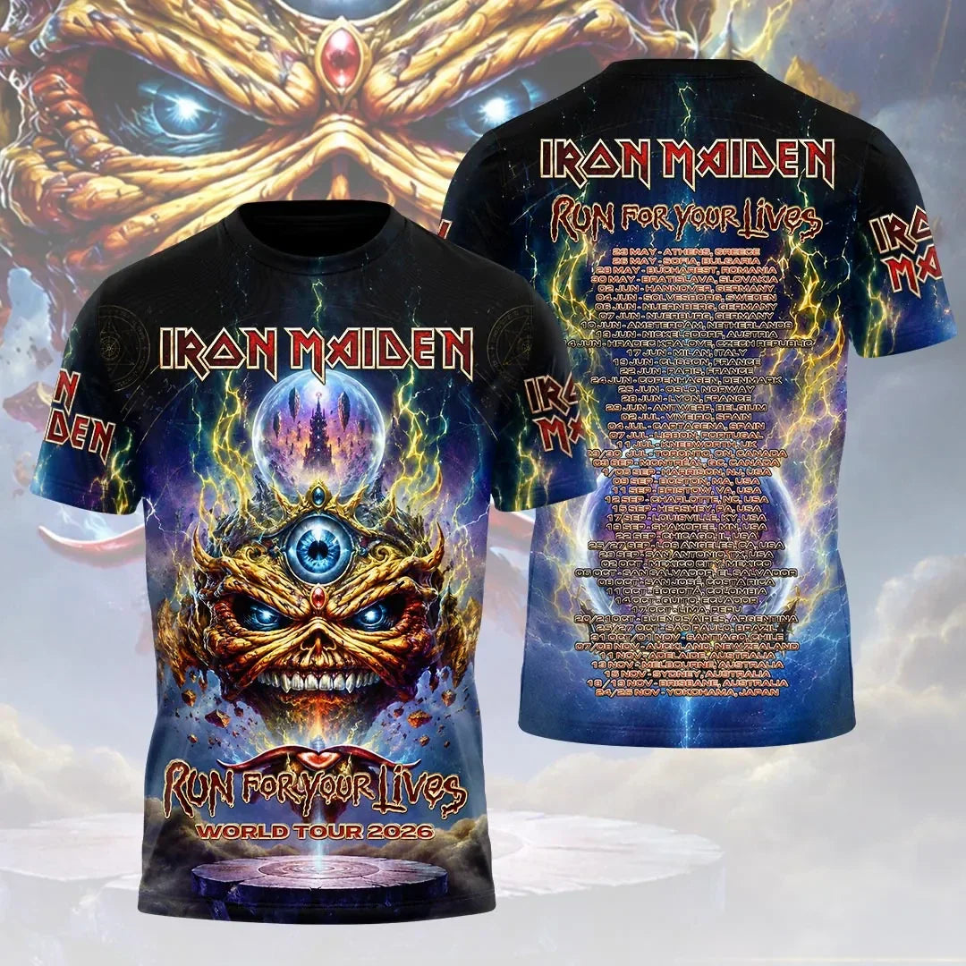 Iron Maiden 2026 World Tour T-Shirt Iron Maiden Merch Good Gifts For Him - Merchluma