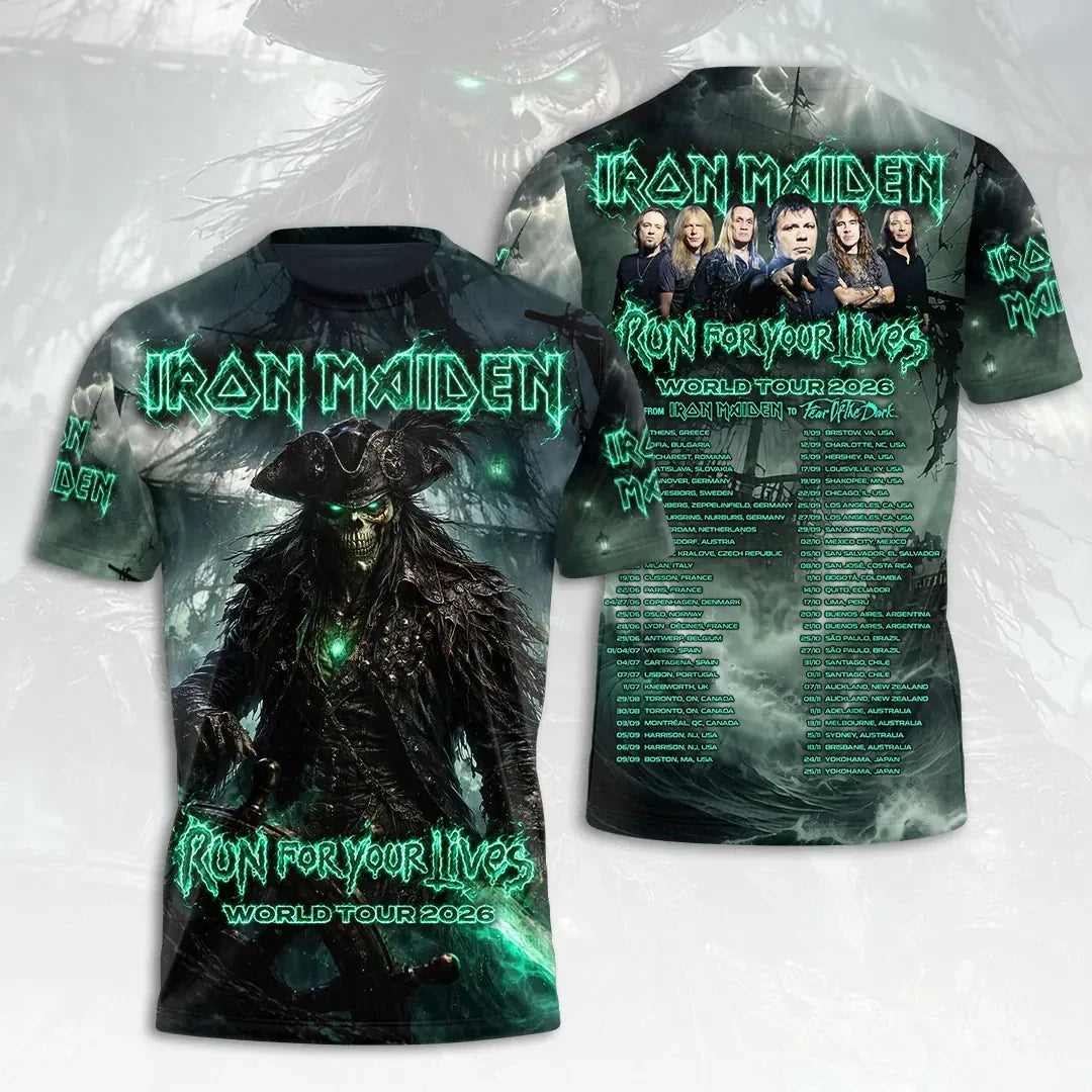 Iron Maiden 2026 World Tour T-Shirt Iron Maiden Merch Vintage Gifts For Fans - Merchluma