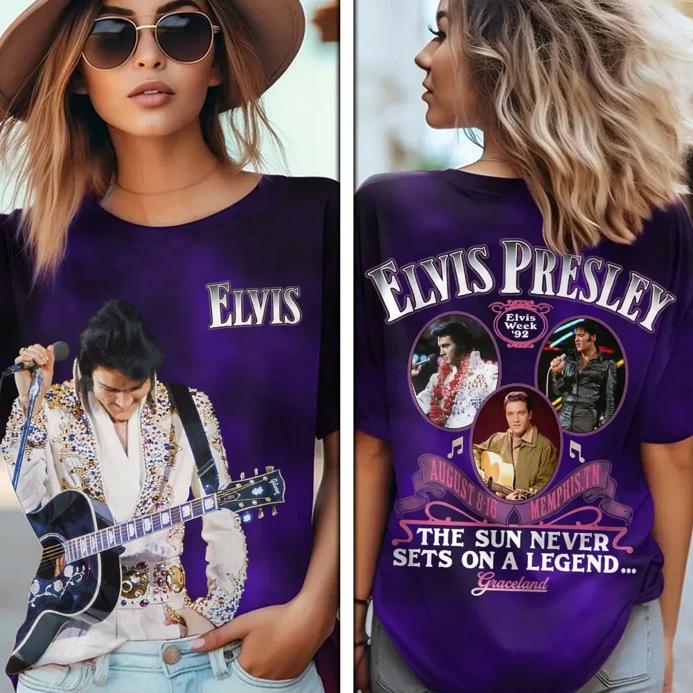 Elvis Presley King Of Pop Rock And Roll T-Shirt Elvis Presley Merch Birthday Gift For Fan - Merchluma