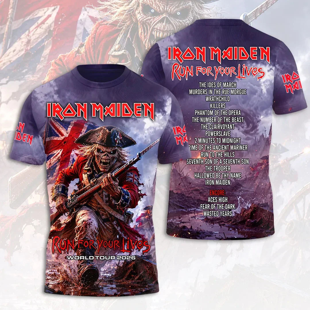 Iron Maiden 2026 World Tour T-Shirt Iron Maiden Merch Present For Brother - Merchluma