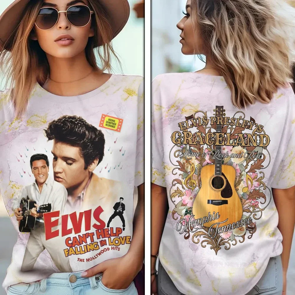 Elvis Presley Can't Help Falling In Love The Hollywood Hits T-Shirt Elvis Presley Merch Gift - Merchluma