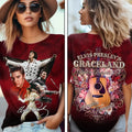 Elvis Presley Merch Elvis Presley's Graceland Home Of Rock And Roll T-Shirt Gift Ideas For Her - Merchluma