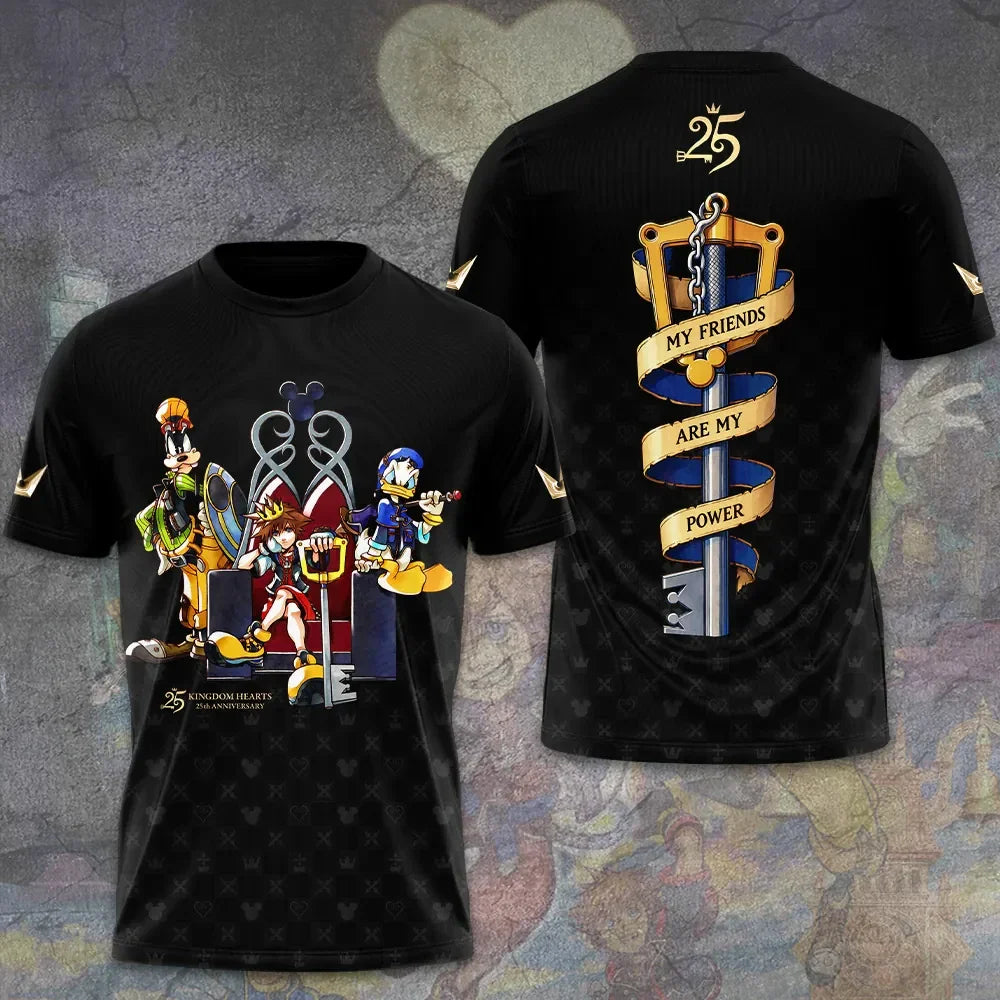 Kingdom Hearts Merch Kingdom Hearts 25th Anniversary T-Shirt Fan Gift - Merchluma