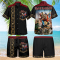 Iron Maiden 2026 World Tour Hawaiian Shirt And Shorts Iron Maiden Merch Gift For Boyfriend - Merchluma