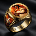 Elvis Presley King Of Pop Rock And Roll Ring Elvis Presley Merch Unique Gifts For Husband - Merchluma