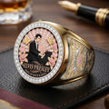 Elvis Presley Merch Elvis Presley King Of Rock And Roll Ring Present For Him - Merchluma