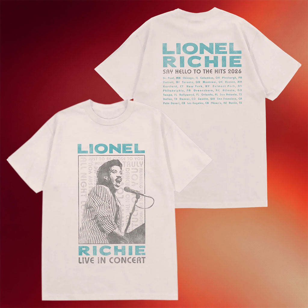 Lionel Richie Merch 2026 Live In Concert T-Shirt Lionel Richie Tour Merch Gift For Music Lover - Merchluma