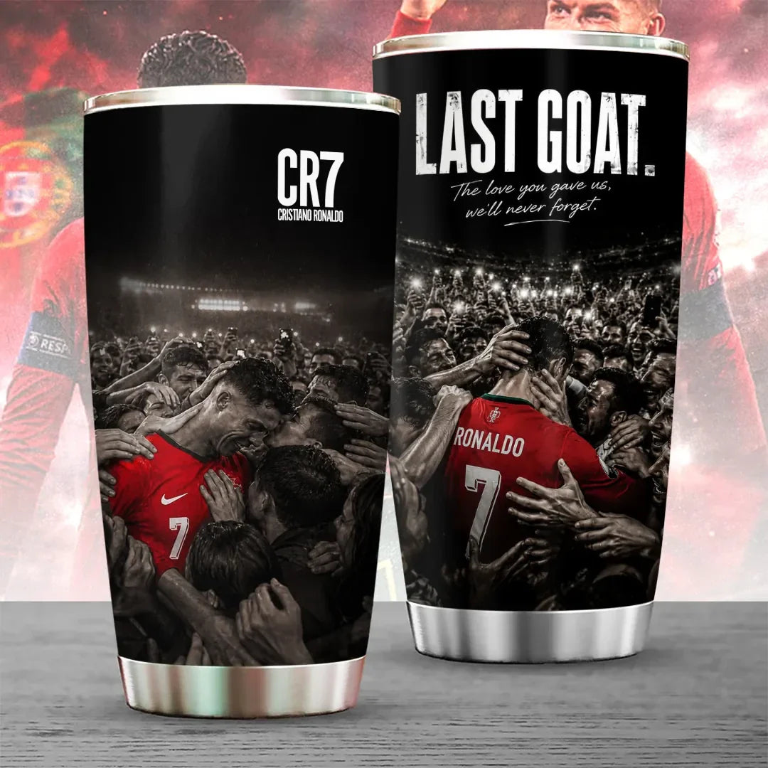 Cristiano Ronaldo Tumbler Cup Cristiano Ronaldo Merch Useful Gift For Him - Merchluma