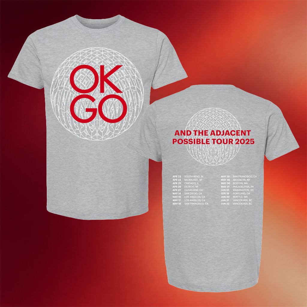 OK Go Merch 2025 Spring Tour T-Shirt Cool Gifts For Rock Lovers - Merchluma