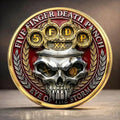 Five Finger Death Punch Convex Coin Eye Of The Storm Merch Meaningful Gifts For Husband - Merchluma