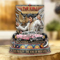 Elvis Presley Merch Elvis Presley King Of Rock And Roll 1935-1977 Acrylic Plaque Gifts For Him - Merchluma