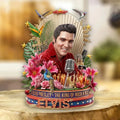 Elvis Presley Merch Elvis Presley King Of Rock And Roll 1935-1977 Acrylic Plaque Present For Men - Merchluma